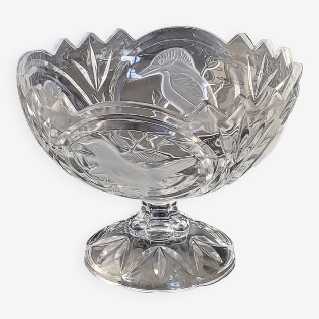 Vintage crystal fruit or candy bowl