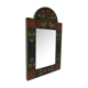 Painted wood mirror 22x35cm