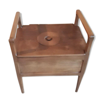 Bench chest gilded oak