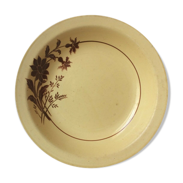 Round hollow dish porcelain manufacture Pexonne Fenal brothers