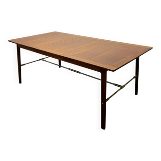 Palisander dining table denmark 1960s extendable mcm