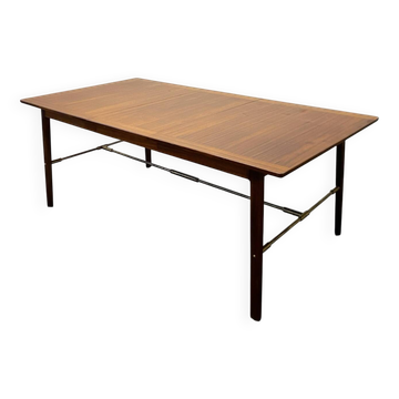 Palisander dining table denmark 1960s extendable mcm