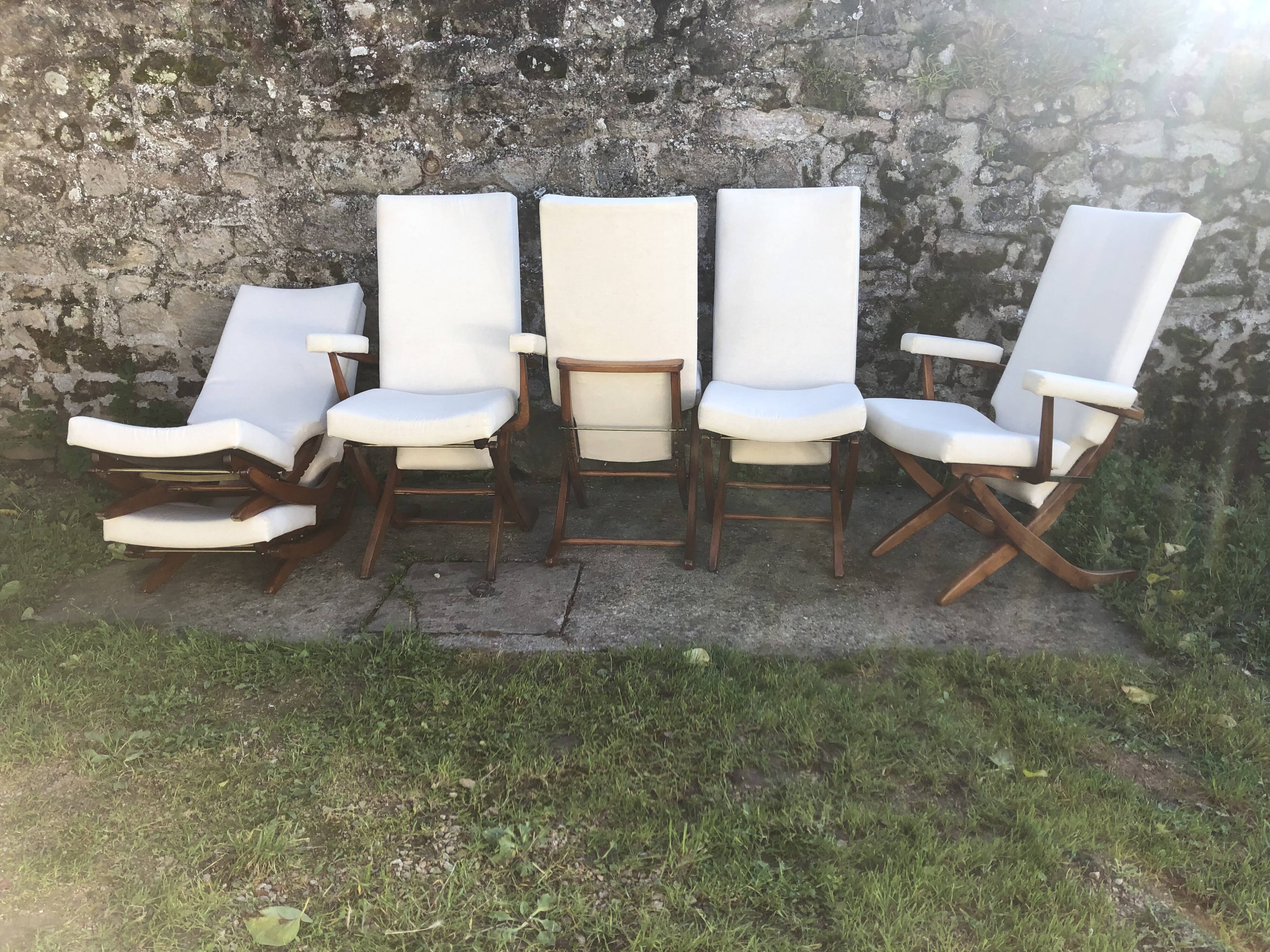 Set of 4 chairs and 2 reclining armchairs Polyconfort