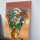 Painting of a bouquet / oil painting on canvas
