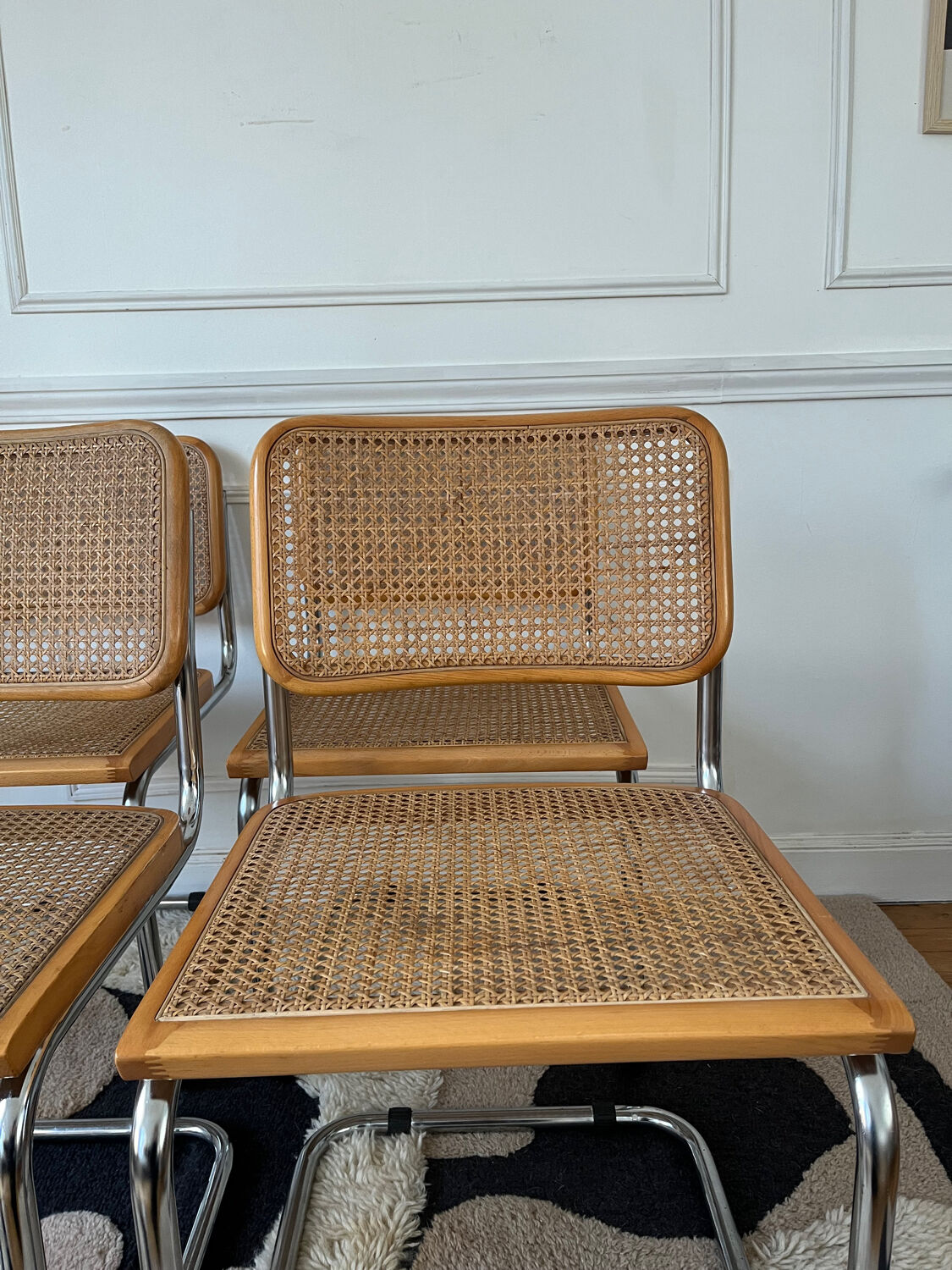 Set of 4 Cesca B32 chairs