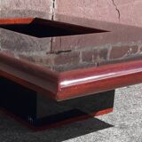 Signed coffee table (Jean Claude Mahey, 70s)