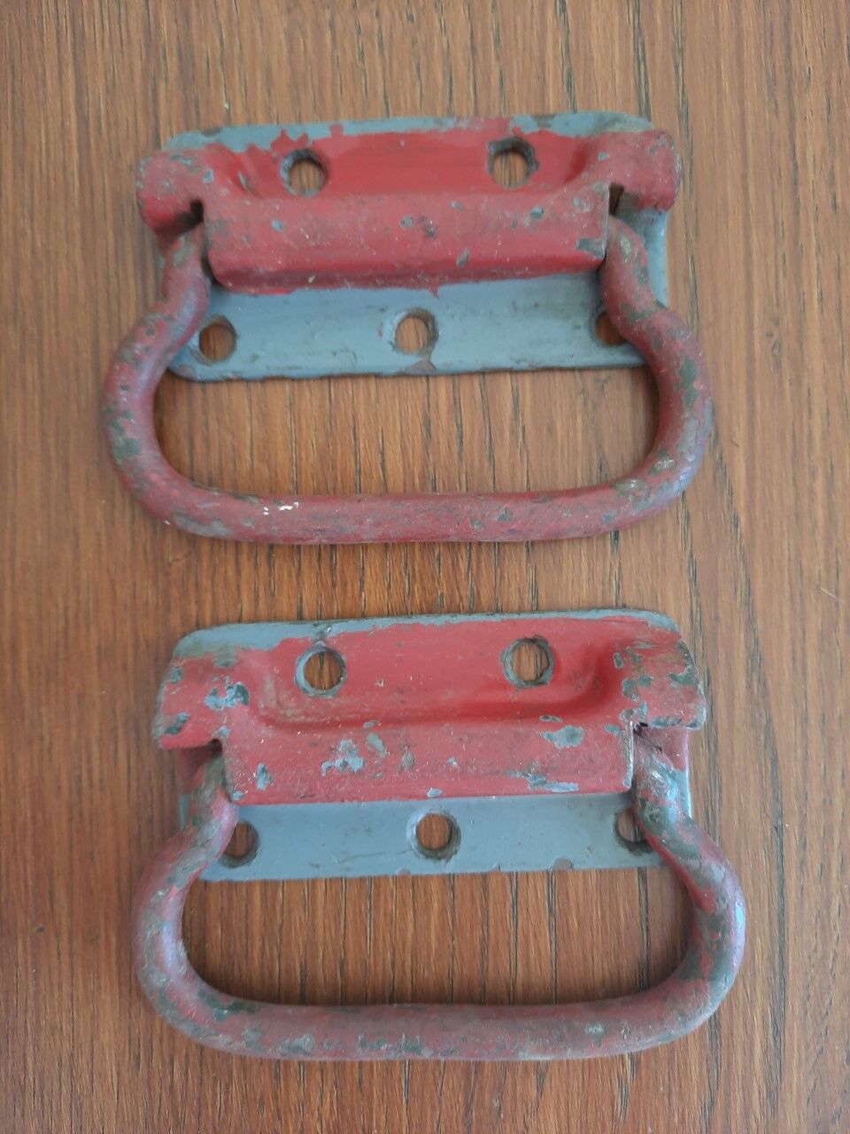 Antique trunk handles