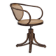 1950s, swivel armchair, bent wood, furniture mesh.