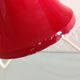 Pair of red and white bedside lamps 60