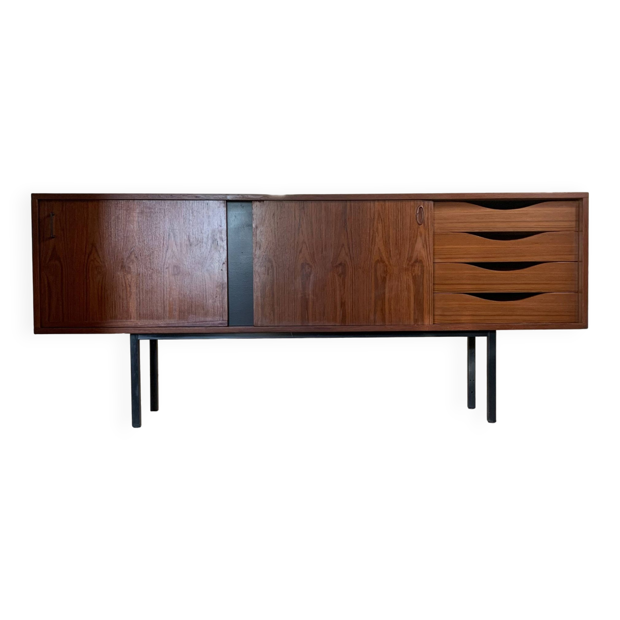 Vintage modernist teak sideboard