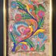 Vintage painting, Mexican folk art