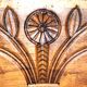 Antique carved wooden decorative panel