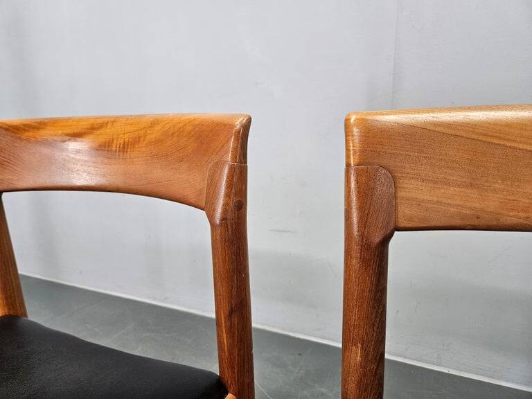Set of Two Midcentury Rare Dining Chairs Bramin, Denmark, 1960s