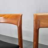 Set of Two Midcentury Rare Dining Chairs Bramin, Denmark, 1960s