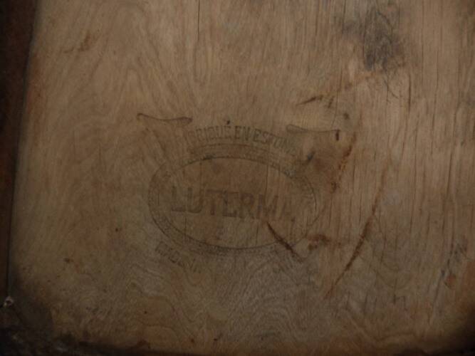 4 old Luterma bistro chairs with patterned seats – Completely refurbished