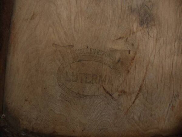 4 chaises bistrot anciennes Luterma avec assises à dessin –Totalement relookées