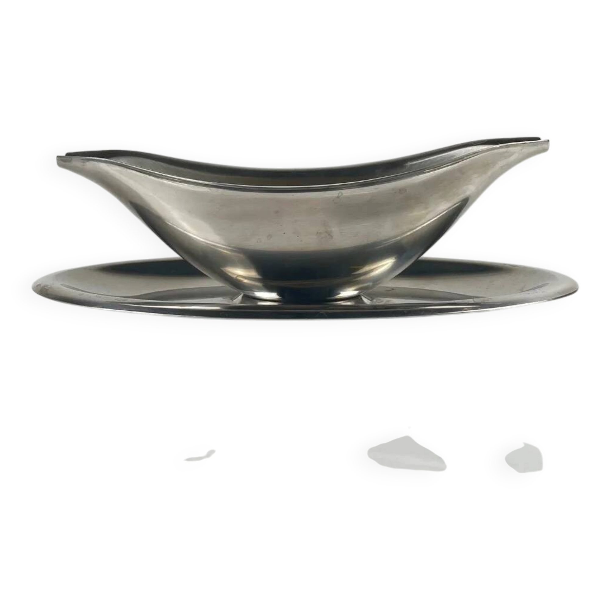 Letang Remy stainless steel sauce boat, 20th century