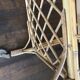Table roulante en rotin 1950 vintage