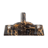 Art deco port marble bookend, art deco book endholder, paperweight, bookcase, office
