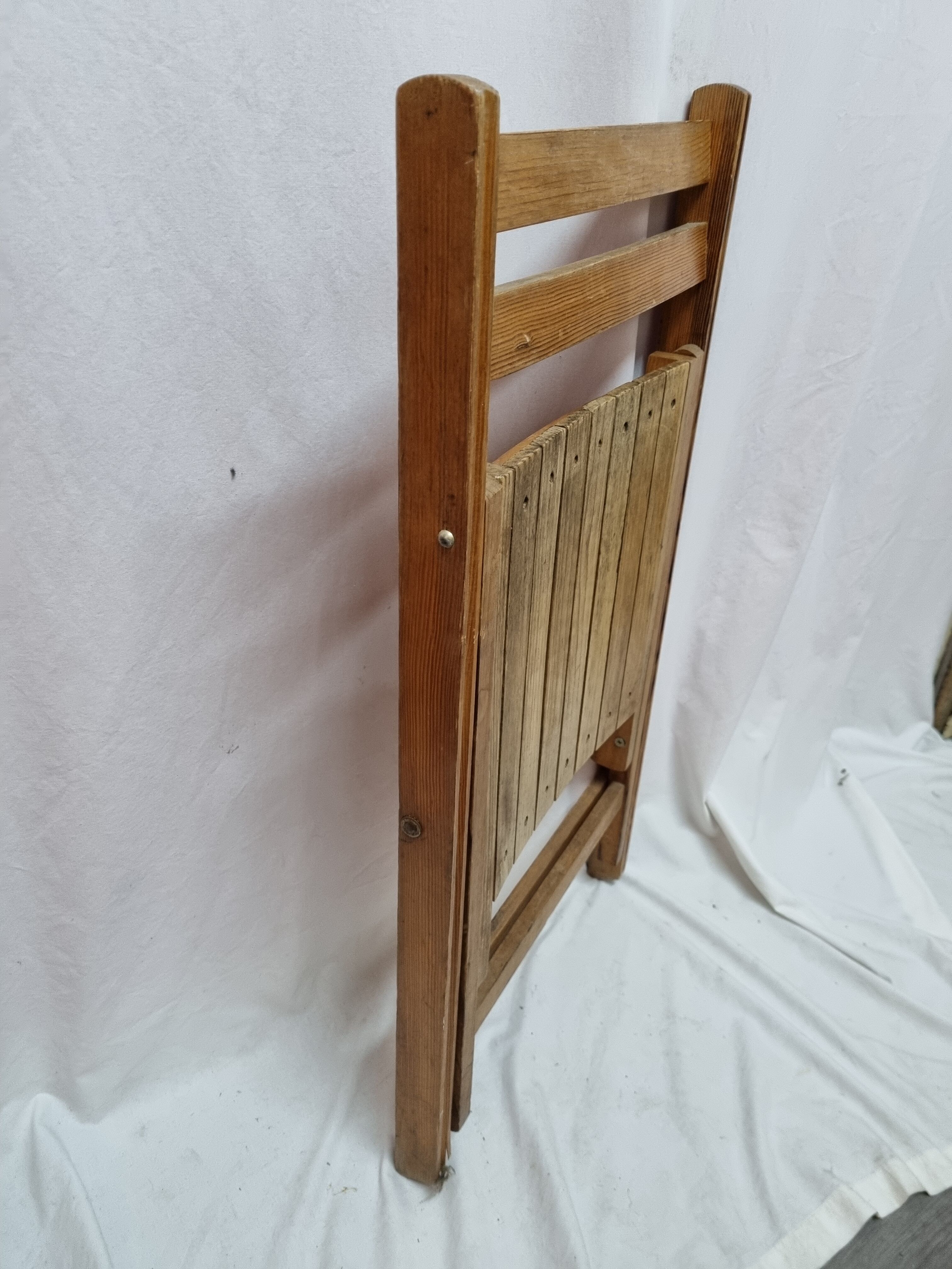 Folding chair wood 1970