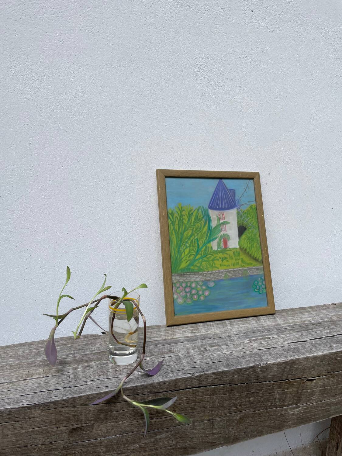 Tableau paysage moulin