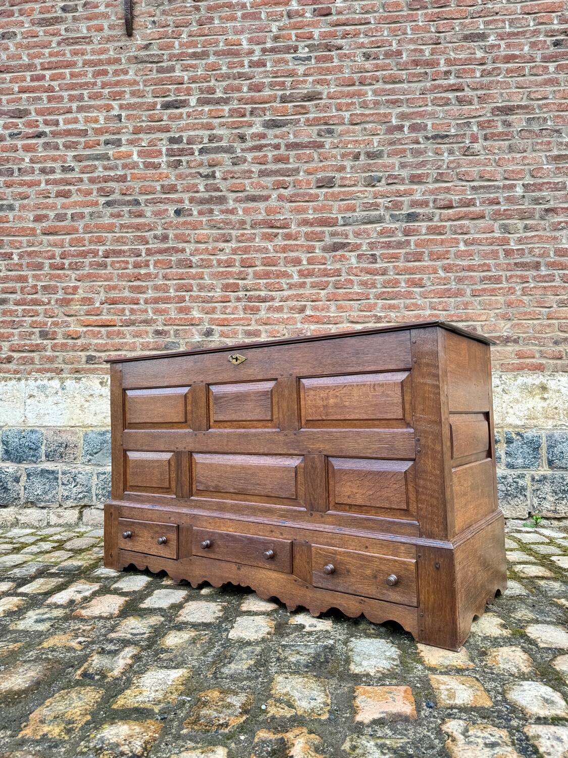 Oak Chest Louis XIV Style XIX Eme Century