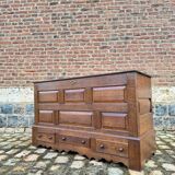 Coffre En Chêne De Style Louis XIV XIX Eme Siècle