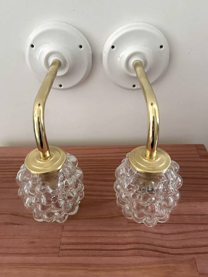 Bubble glass wall lights
