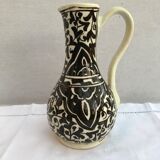 Former beige cracked ceramic pitcher