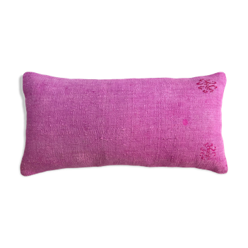 Vintage turkish kilim cushion cover, 30 x 60 cm