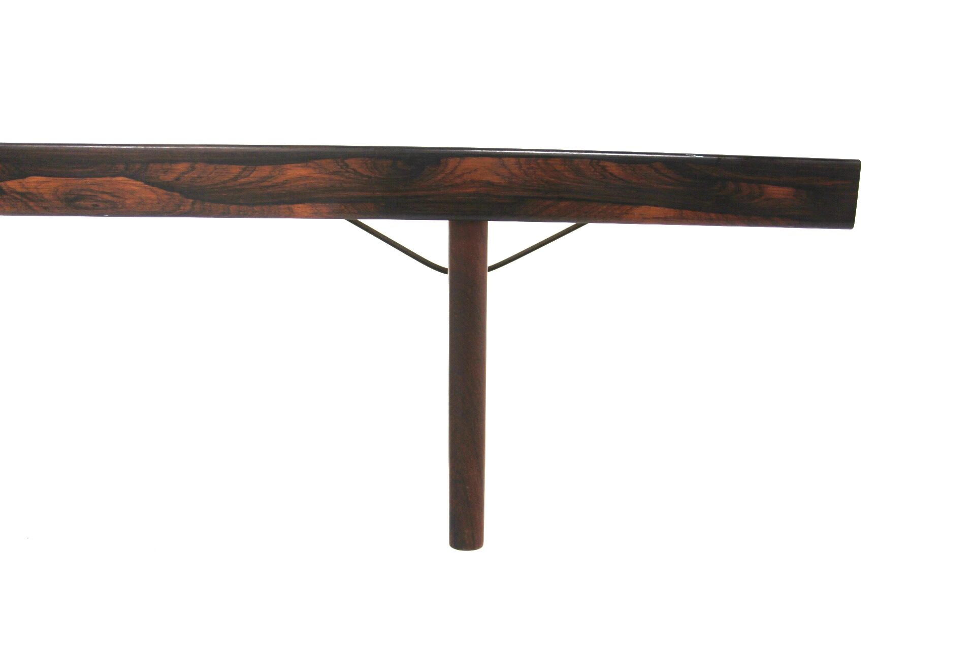 Scandinavian bench "Krobo" in rosewood, Torbjørn Afdal for Bruksbo, Norway, 1960.