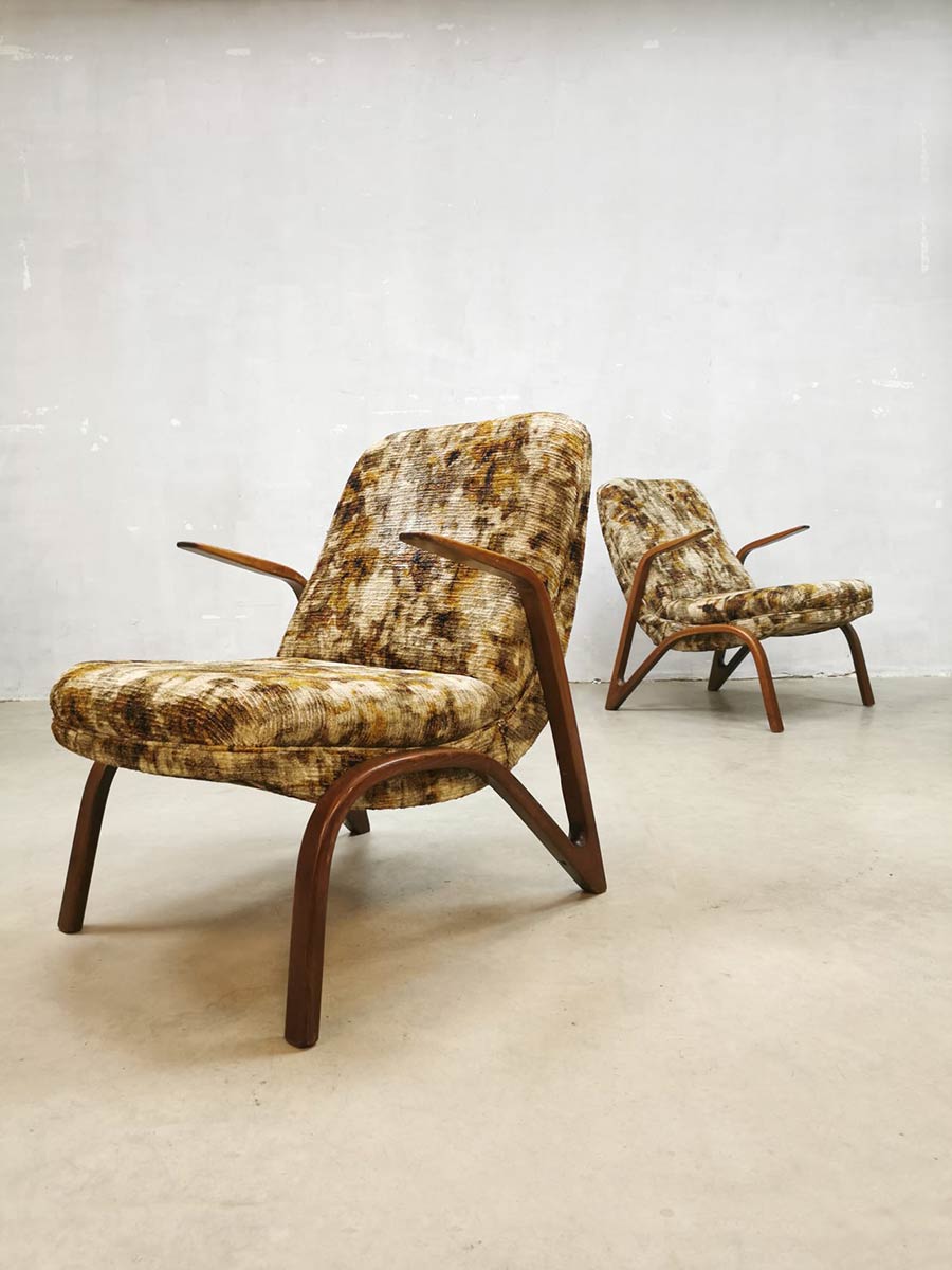 Midcentury modern arm chairs ‘hairpin legs’