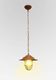 Petite lampe suspendue de style grange rouillée