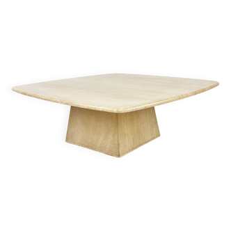 Vintage Italian Travertine Coffee Table, 1970s