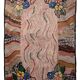 Handmade american hooked antique rug 100cm x 174cm 1880s