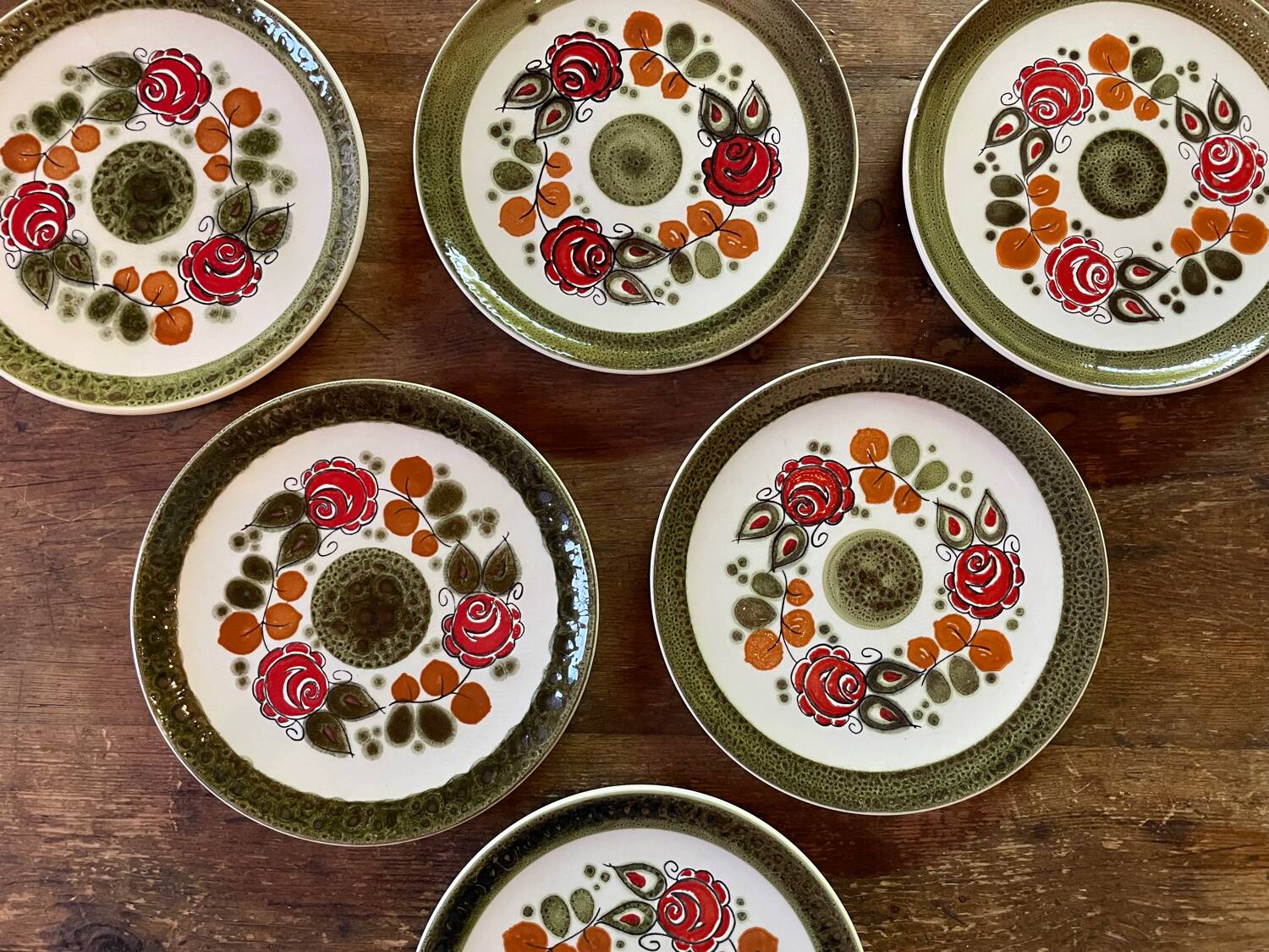 German ceramic plates