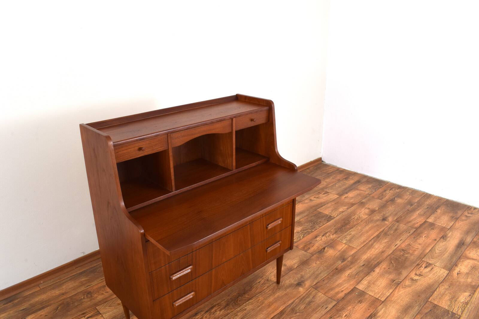 Mid-Century Danish Teak Secretary, 1960s.