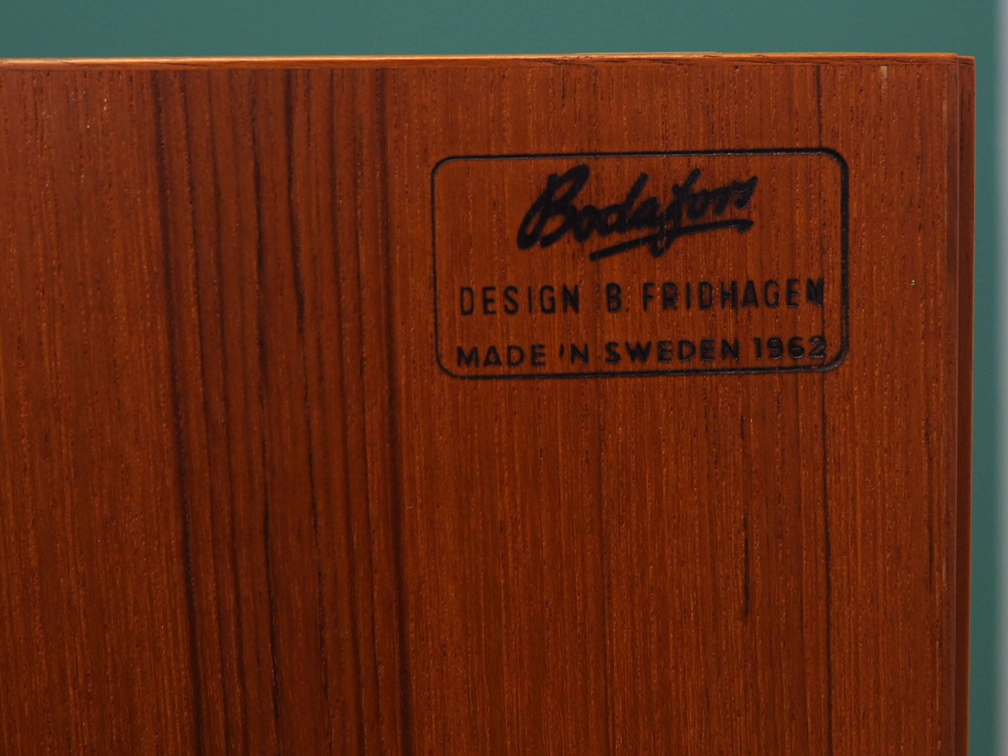 Teak cabinet, Scandinavian design, 1960s, designer: Bertil Fridhagen, manuf