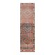 Tapis couloir en laine et coton fait main Oushak turc des années 1970, 83x281.