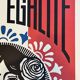 Shepard fairey (obey) - “liberty equality fraternity” screen print 91x61cm