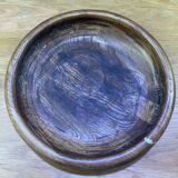 Vintage round wooden platter