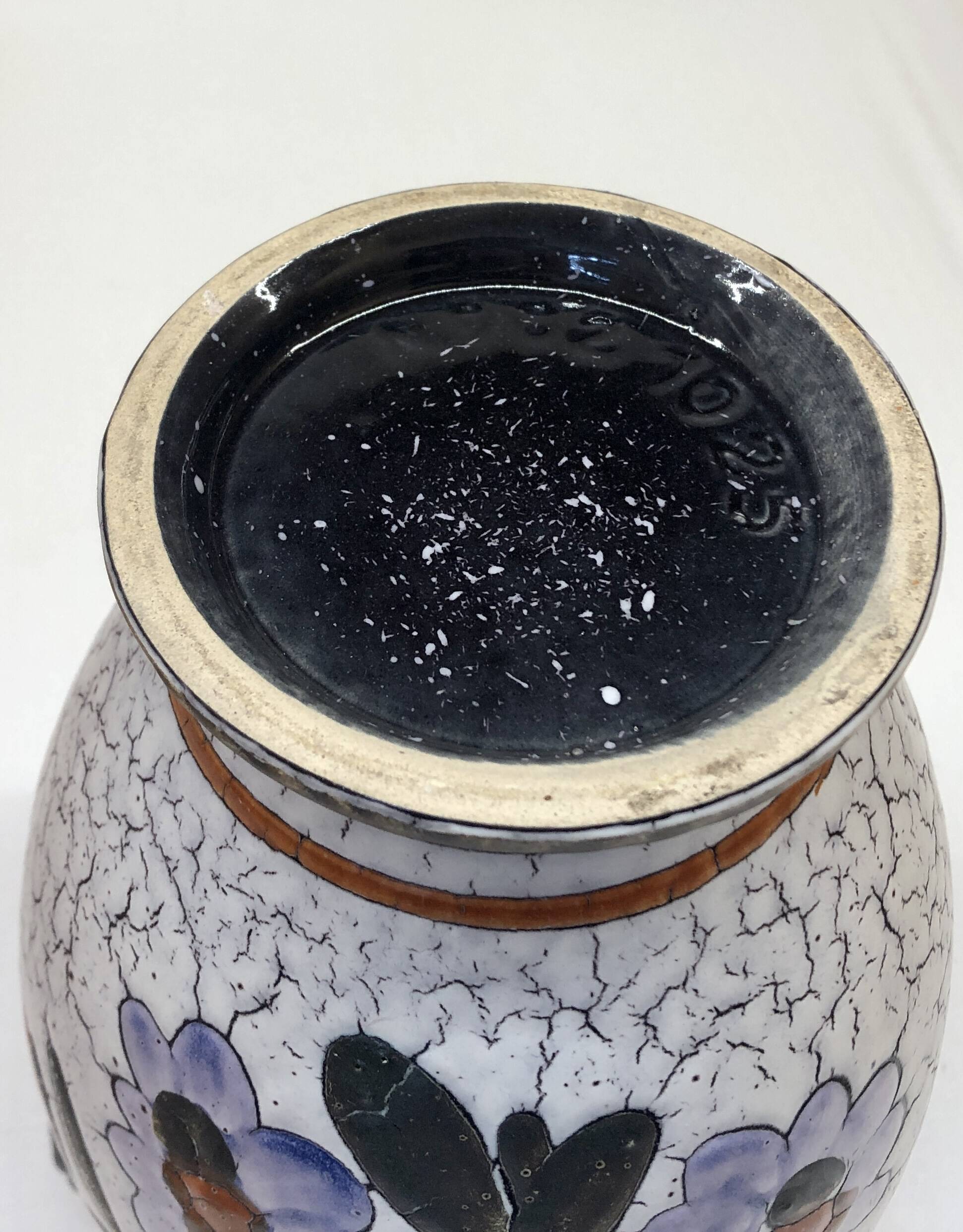 Vase West Germany décor floral N902 10 25
