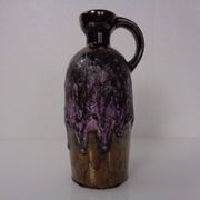 Purple & Gold Lava 321/3 Ceramic Vase from Ruscha, 1960s