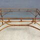 Table en rotin vintage