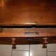 SAVOYARD CHALET TABLE, carved, with two drawers, late 18th century
