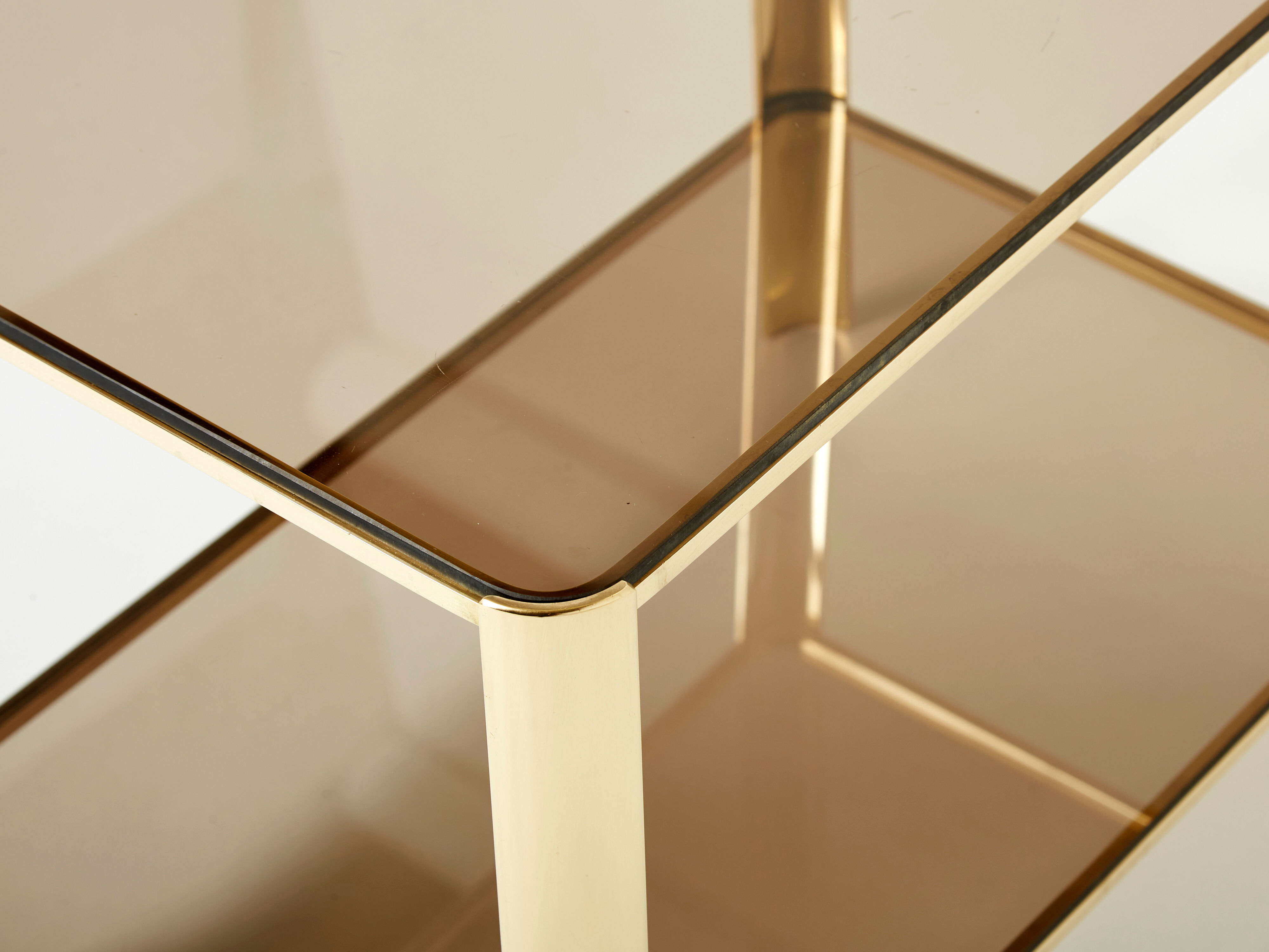 Bronze side table signed J.T. Lepelletier for Broncz circa 1960