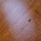 Round antique side table in mahogany