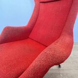 Original design fiberglass wing chair by Miroslav Navratil, 1970s