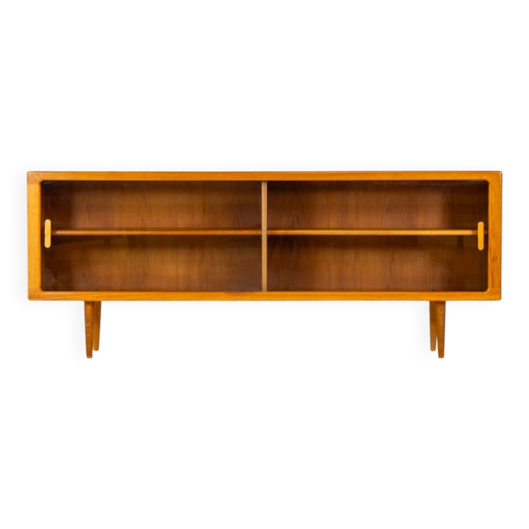 Sideboard with glass doors by CFC Silkeborg (Denmark, 1960s).
