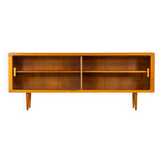 Sideboard with glass doors by CFC Silkeborg (Denmark, 1960s).